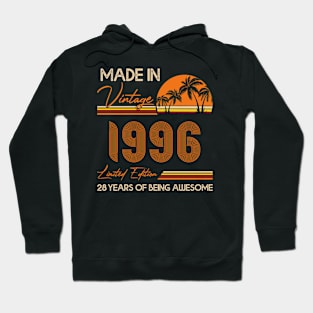 D4641996 Made In Vintage 1996 Limited Edition 28 Being Awesome Hoodie